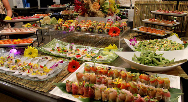Japanese food catering for celebrations