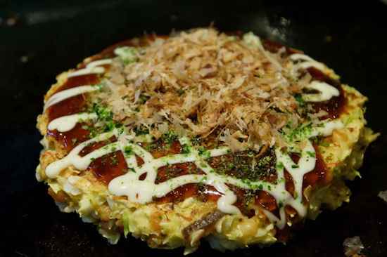 delicious okonomiyaki japanese cuisine